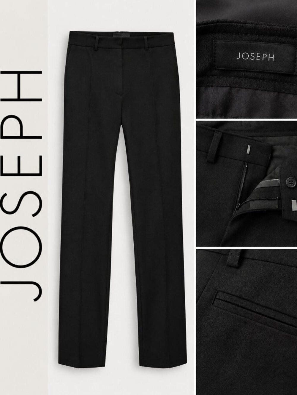 Joseph Duke Gabardine Navy Dress Pants - Classic 42